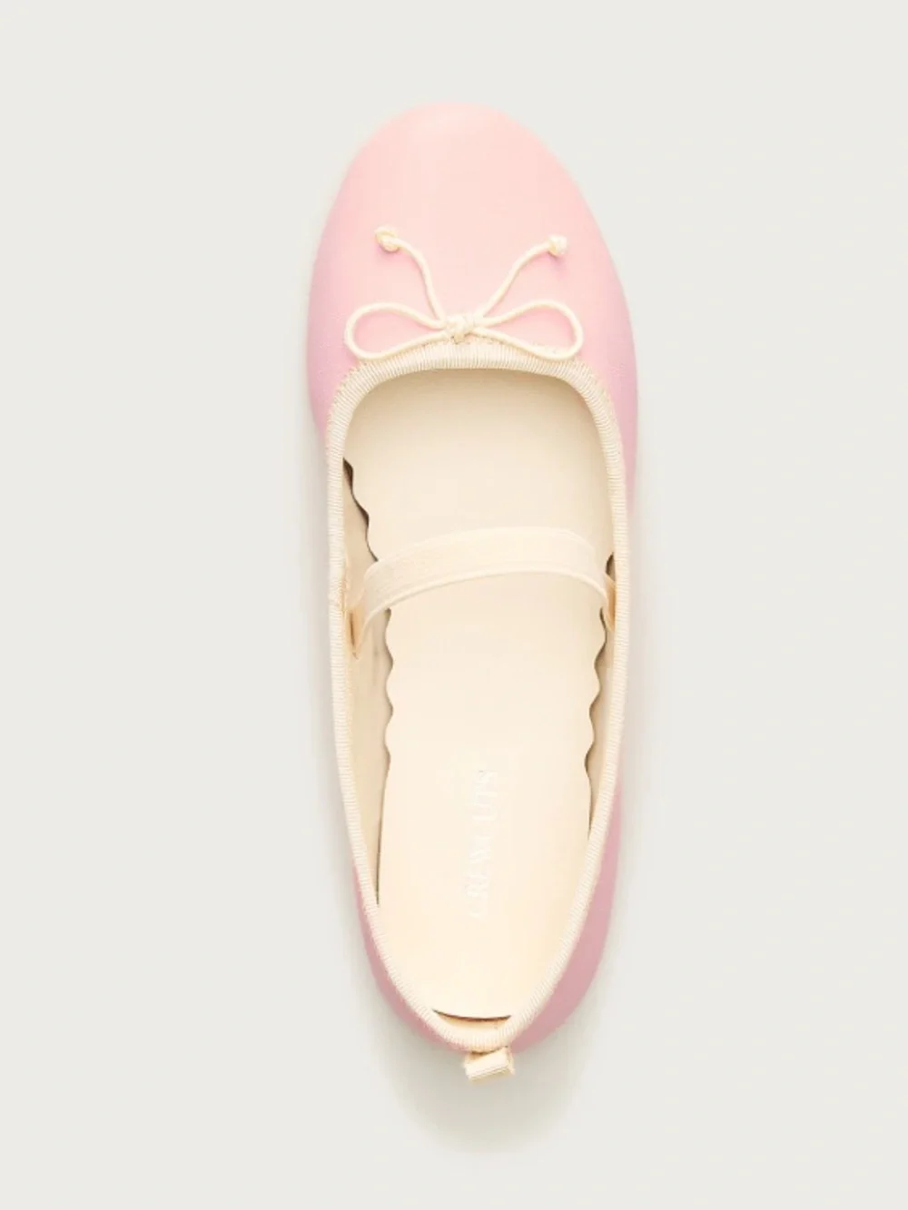 J crew subtle pink Girls' strappy ballet flats